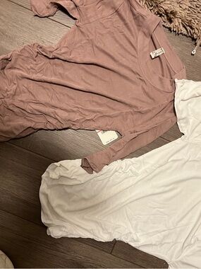 Free people - talk to me Ribbed Long short tees